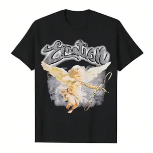 Angel Print Graphic T-Shirt & Sweatshirt & Hoodie |   Trendy Emotion Design Streetwear Tee for Men & Women