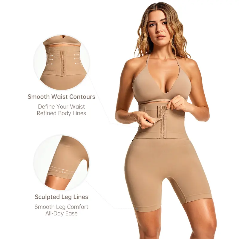 Product Introduction of VVL Holiday Haul Belt Waist Shapewear for Women Tummy Control Butt Lift Seamless Shorts for Easy Bathroom Wear Compression Basic Minimalist Style 6