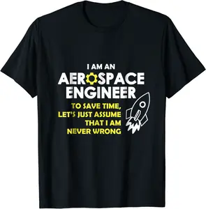 Aerospace Engineer Gift: Aerospace Engineering t shirt - Sarahreb Shop 67B07KDDN4LB
