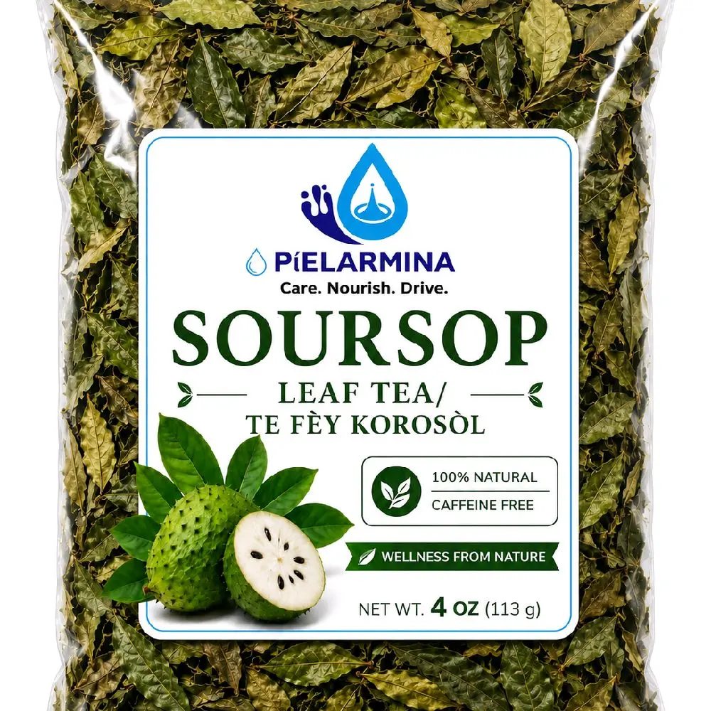Soursop Leaf Tea Bags, 1 oz Pouch for Herbal Beverage Preparation