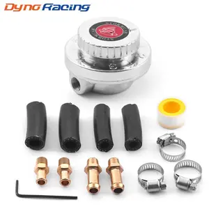 Universal 1-5 PSI Manual Adjustable Carburettor Carb Fuel Pump, Fuel Line Pressure Regulator with 8mm & 10mm Connector, Car Accessories