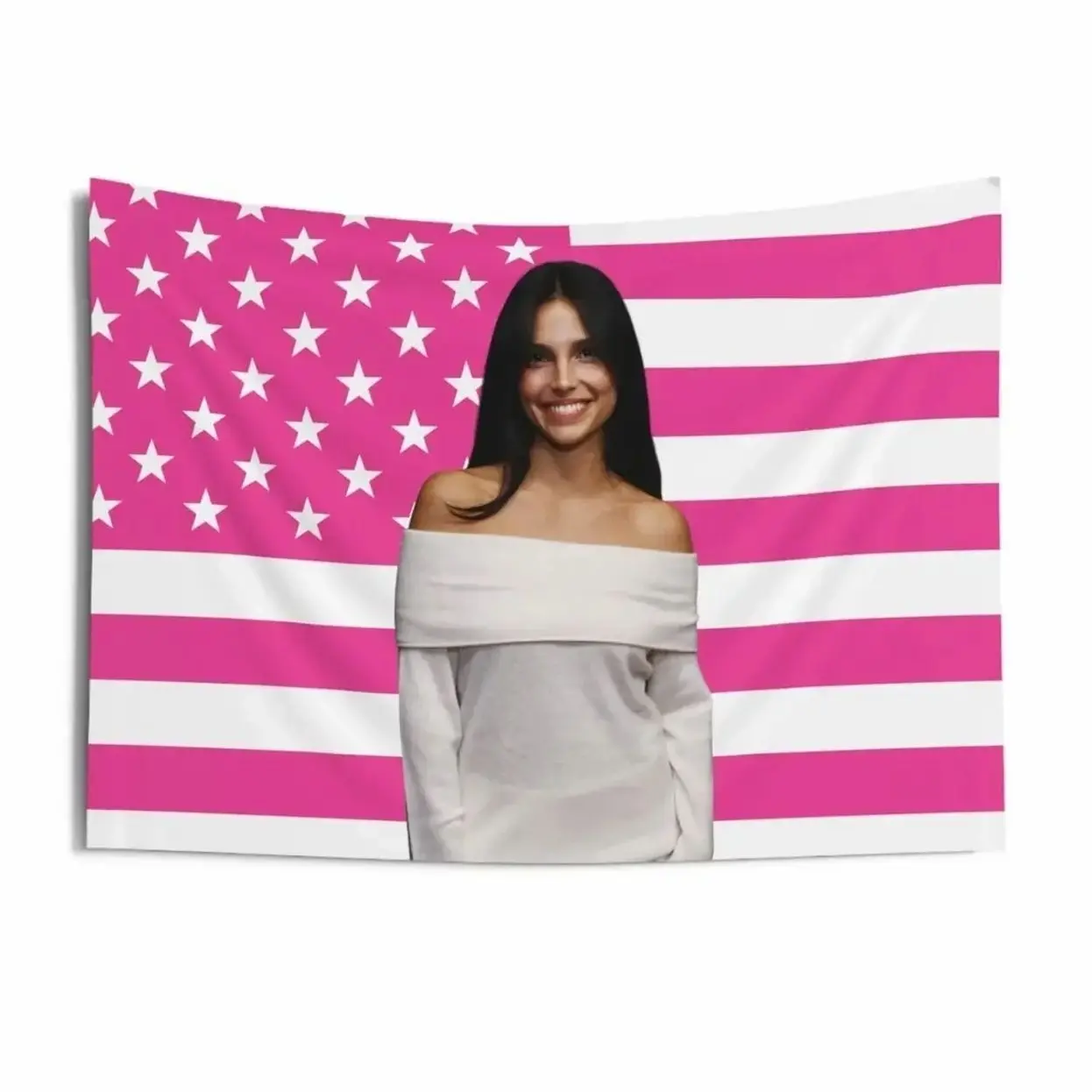 Inde Navarrette Pink Flag Tapestries, Inde Navarrette Flag, Obsession