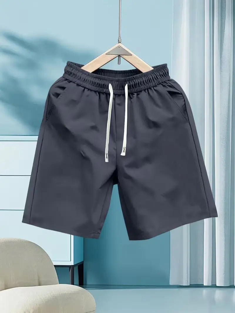 Summer New Activewear Men's Casual Shorts - Cool Comfortable Stretch Waistband, Adjustable Bottom, Ideal for Beach Vacations, Gym Workouts, Perfect Gift for Boyfriend, Activewear Men's Shorts, Adjustable Bottom Men's Shorts