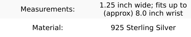 Silver Sculptural Bangle Bracelet