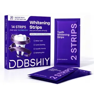 Purple Teeth Whitening Strips - 7/21 Whitening Sessions - Non Sensitive Teeth Whitening - Peroxide-Free