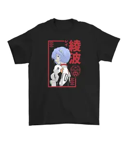 Neon Genesis Evangelion Rei Ayanami  t shirt Cotton