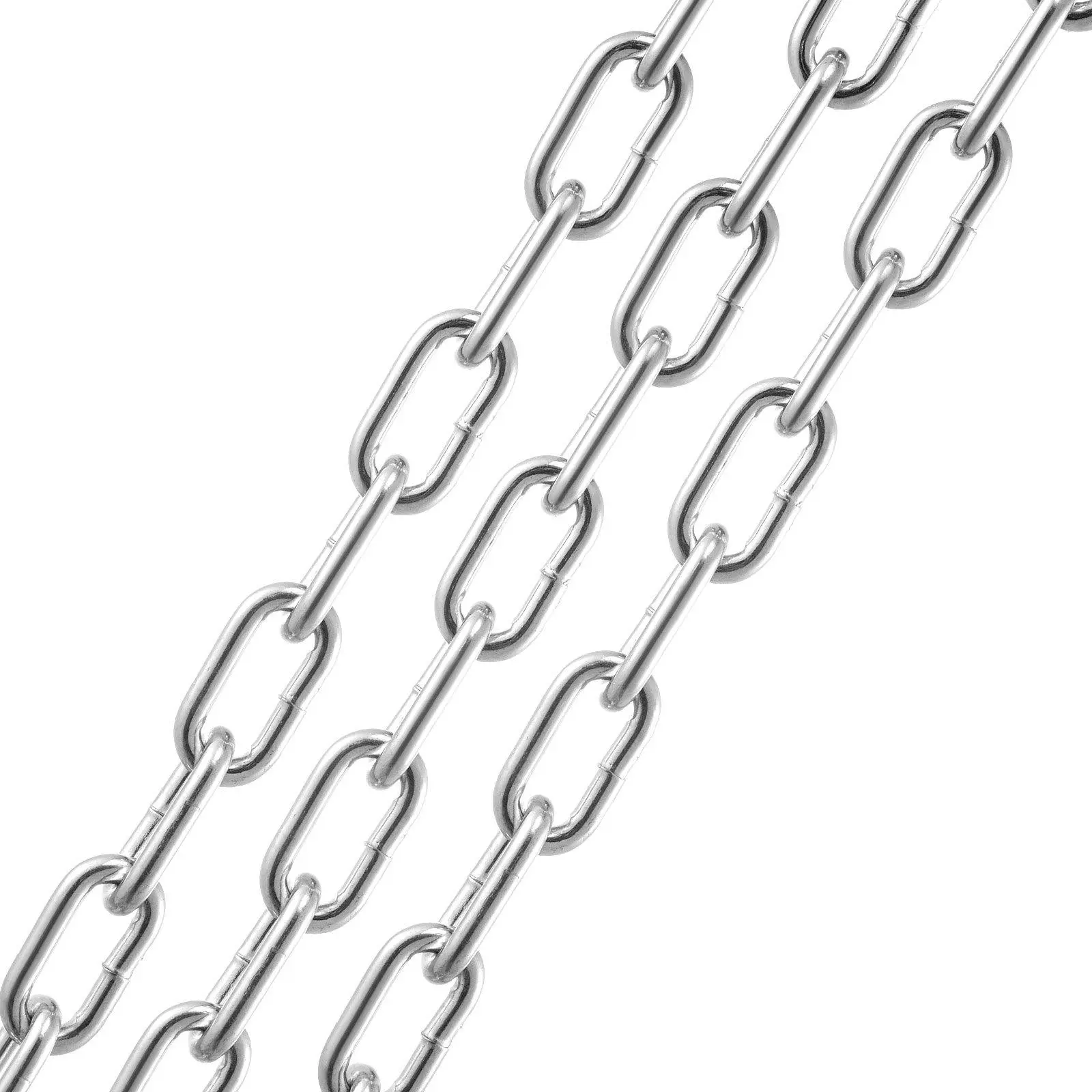 Grade 30 Chain 1/4 Inch by 100Ft Length Grade 30 Proof Coil Chain Zinc Plated Grade 30 Chain for Towing Logging Agriculture and Guard Rails