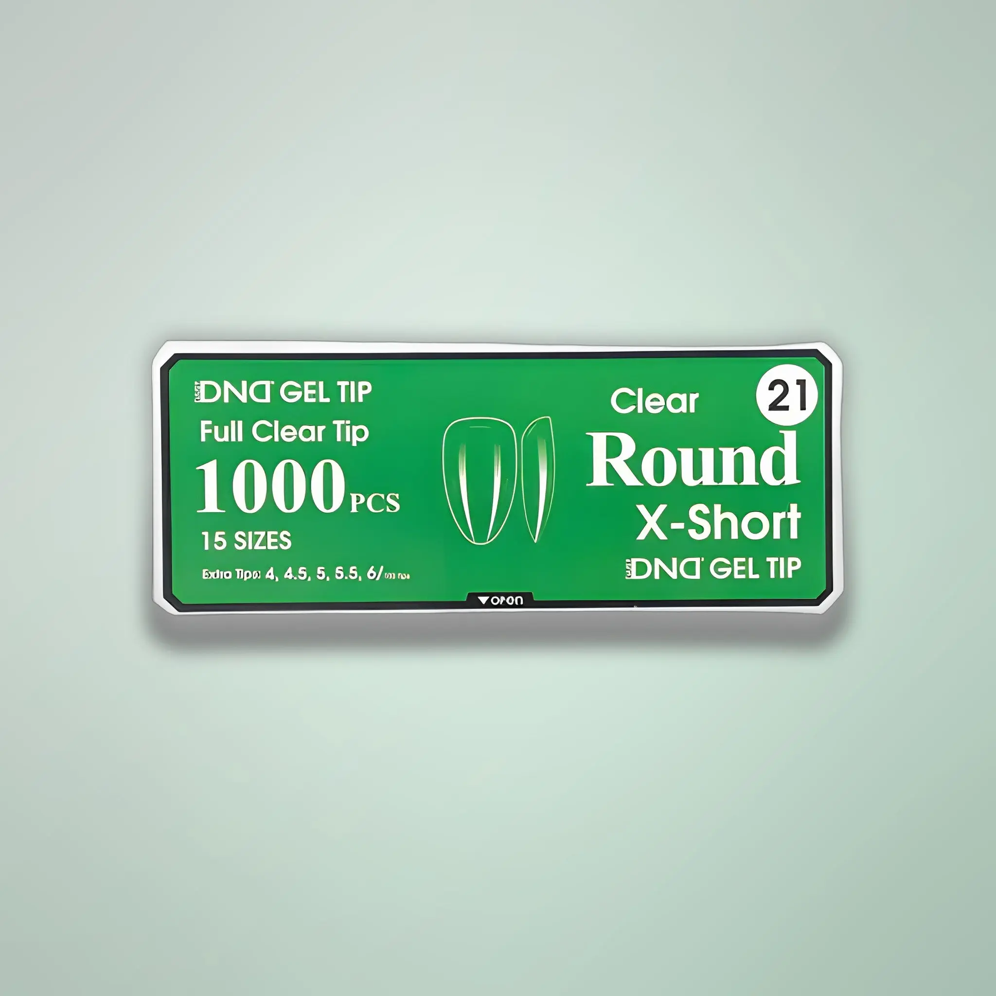 DND Gel Clear Round Tips 1000pcs/Box