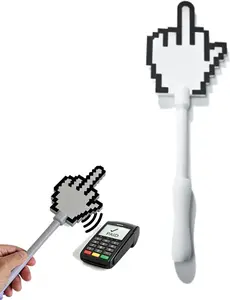 Pixel Art Vertical Middle Finger Contactless Payment Stick, Fun Inductive Payment Accessory for Hygienic Transactions, Easy Pay