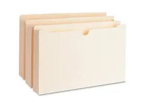 Business Source File Pockets 2" Exp. 400 Cap. Legal 50/BX Manila 65803