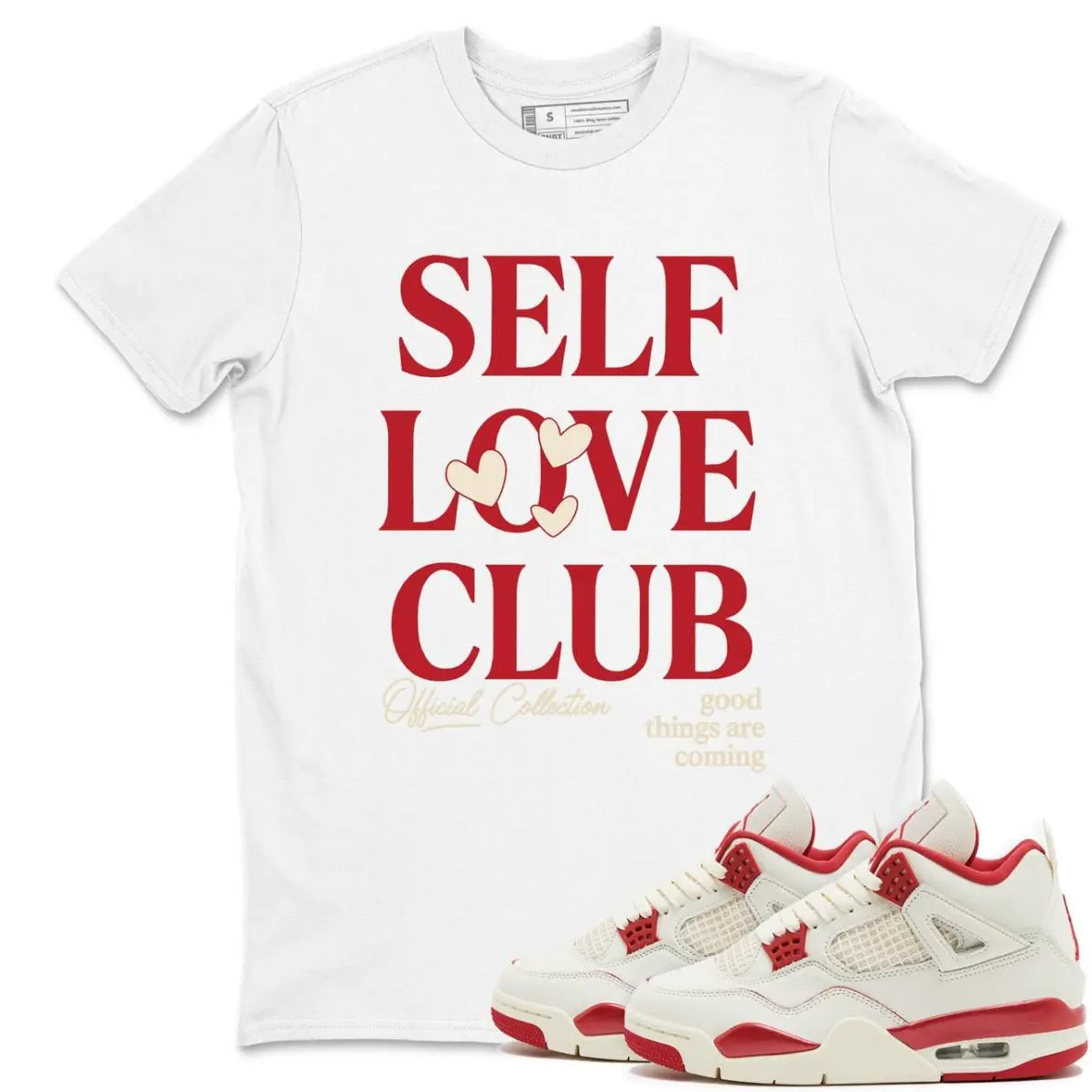 4 Valentines Day Shirt, 4 Valentines Day Graphic T-Shirt, Self Love Club Tee Match Sneaker, Full Color Range, Find Your Perfect Shade, Must-Have Basic, Always Handy