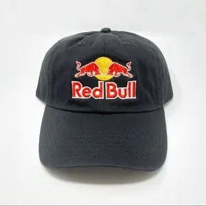 Red Bull Dad RedBull unstructured hat black Casual Outings Baseball Cap