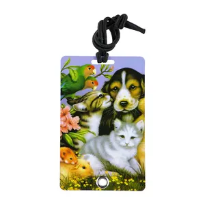 212 MAIN PVC Luggage Tag - 2027 Model, Waterproof PVC, Stylish Pet Design, Secure Elastic Bungee Hold, Hidden Info Slot for Backpacks, Pet Carriers