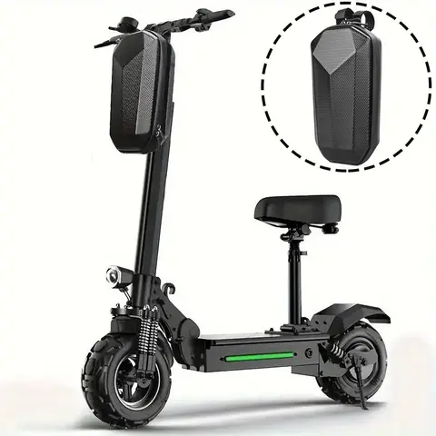 4L Electric Scooter Front Hanging Bag, Waterproof Folding EVA Hard Shell Bag for Xiao Mi Mijia M365 Pro 2 1S Ninebot Electric Scooter, for Carrying Charger and Repair Tools, E-bike Bike Handlebar Bag, Ebike