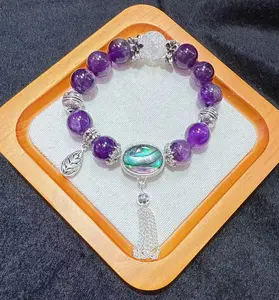 Natural amethyst bracelets DIY gifts Women's gifts Birthday gifts Charming bracelets