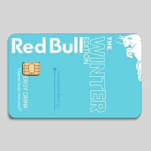 RB Energy Credit Card Sticker, Drink Theme Card Skin Cover, Trendy Beverage Design Decal, Waterproof Protective Wrap, Gift for Teenagers Adults