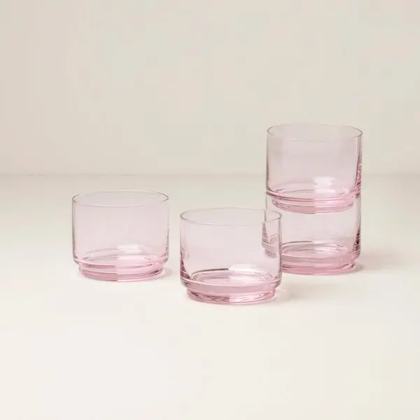 Lenox 897837 Tuscany Stackable Blush Short Glasses - Set of 4