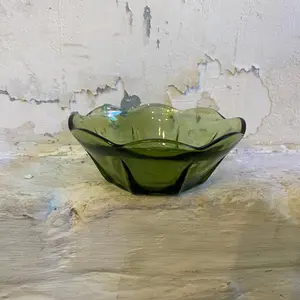 Vintage Small Green Decorative Bowl