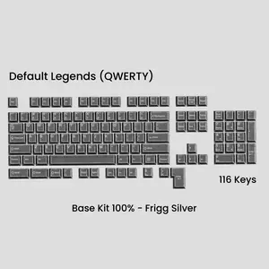 Viking Antiques Full Metal Keycap Set Base Kit - Frigg Silver