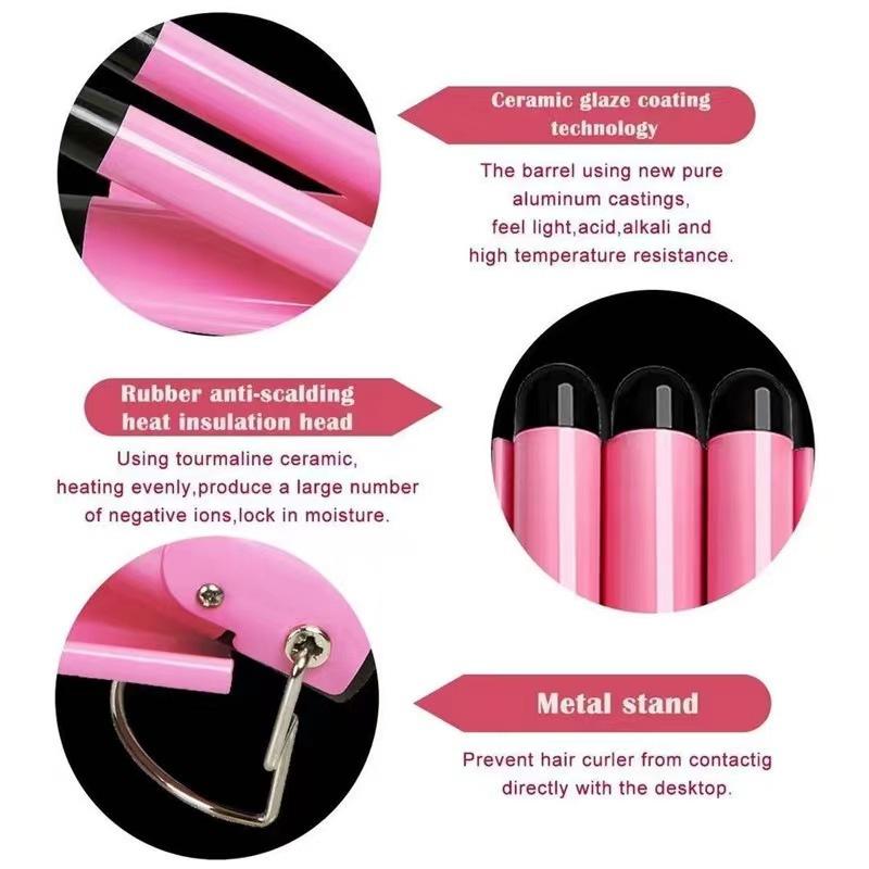 Unice Three-stick curling iron Water wave hair stick Egg curling iron Electric hair clip