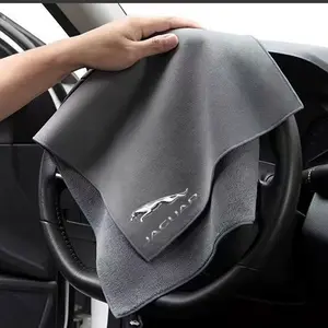 High-End Microfiber Car Towel, Absorbent Soft Edge-Free Wash Drying Towel for Jaguar Xf Xe Xj F-Pace F-Type, Car Accessories