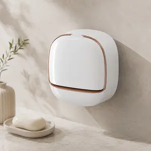 Luxury Soap Holder with Drainage Tray, Waterproof Soap Dish Holder, Keeps Soap Bar Dry, Wall-Hanging Sticky Soap Container for Shower, Bathroom, Bathtub