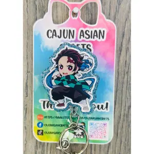 Demon Anime Badge Reel/ID Clip Retractable-(Alligator, Belt, MRI Safe, Carabiner Clips) & Non-Retractable Clips