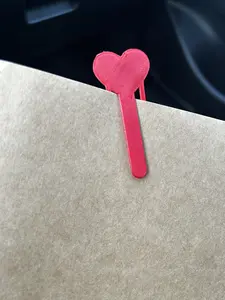 Heart-Shaped  Bookmark – Corner Page Marker for Journals, Planners, and Books – Aesthetic Book Accessory