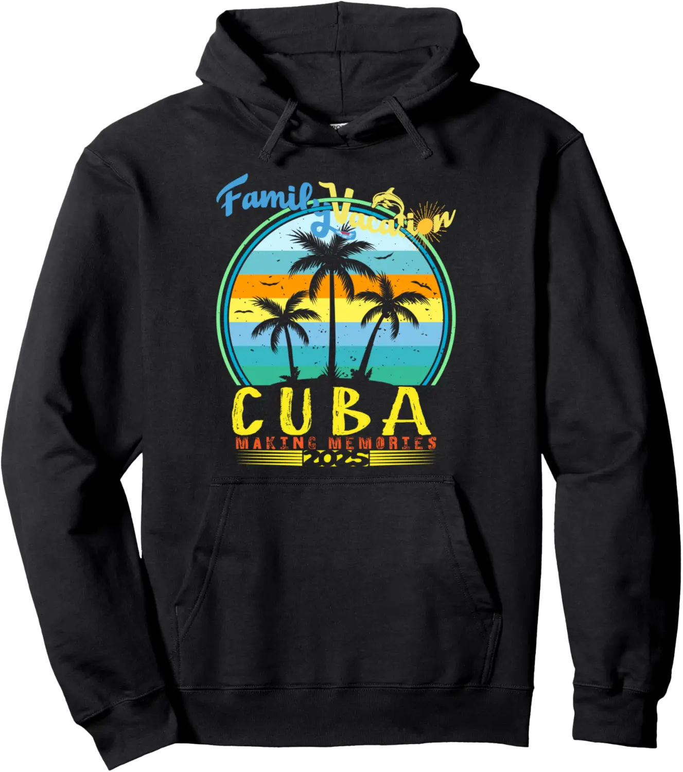 Family Cuba Vacation 2025 Family Trip Friends Group Matching Pullover Hoodie - 70B0DNFPM35J