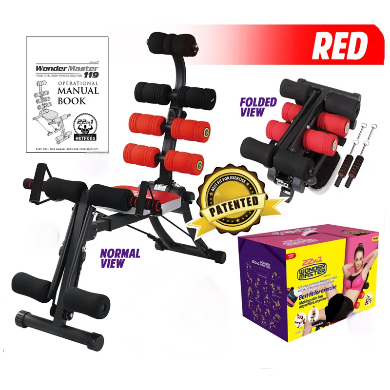 Magic BB Foldable Abdominal Trainer, Adjustable AB Machine For Home Gym,Abs Core Strength Training, Ab Workout Equipment for Home Gym, Ab Trainer, 22 in 1 Total Body Workout Machine summerwins