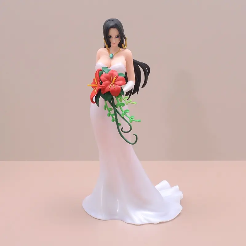 Boa Hancock (Wedding Dress Version) Anime Figure – Desktop Ornament, Collectible Model, Souvenir, or Gift