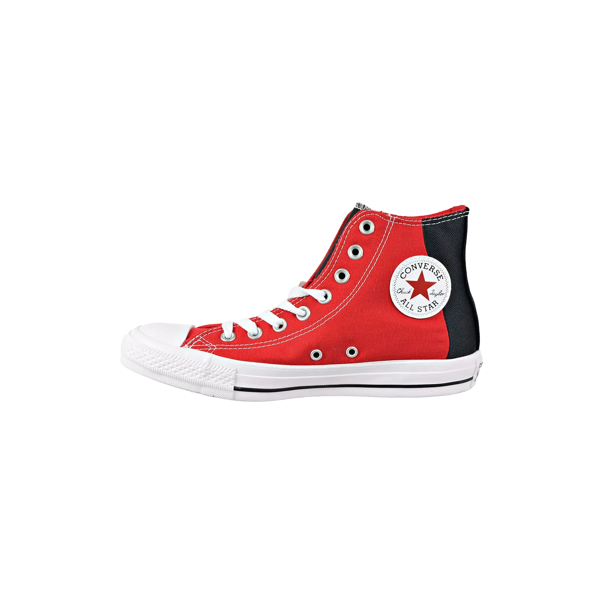 Chuck Taylor All Star Hi Colorblock "Enamel Red/Black/White" 163347F