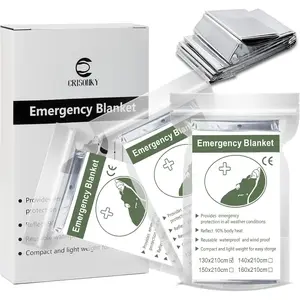 Emergency Mylar Thermal Blankets, Designed for Outdoors, Survival Reflective Thermal First Aid Foil Blanket