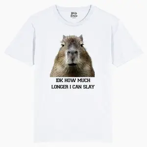 Funny Capybara Meme T-Shirt: Sarcastic Animal Design D