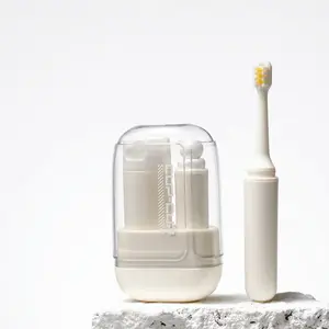 3-in-1 Mini Travel Toiletries Kit with Refillable Bottle and Toothbrush Slot, Portable Mouthwash Cup Case for Business Trips and Gym