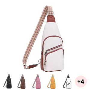 SG SUGU Jordan Webbing Strap Vegan Leather Crossbody Sling Bag