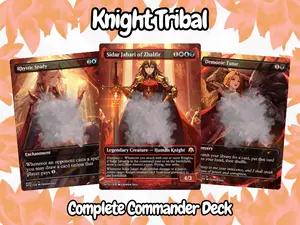 Knight Legion Anime Waifu – Complete Commander Deck – Full 100 Cards + Tokens | Proxy EDH