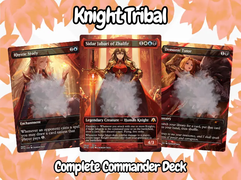 Knight Legion Anime Waifu Complete Commander Deck Full 100 Cards + Tokens | Proxy EDH - TikTok Shop Knight Legion Anime Waifu Complete Commander Deck Full 100 Cards + Tokens | Proxy EDH - TikTok Shop
