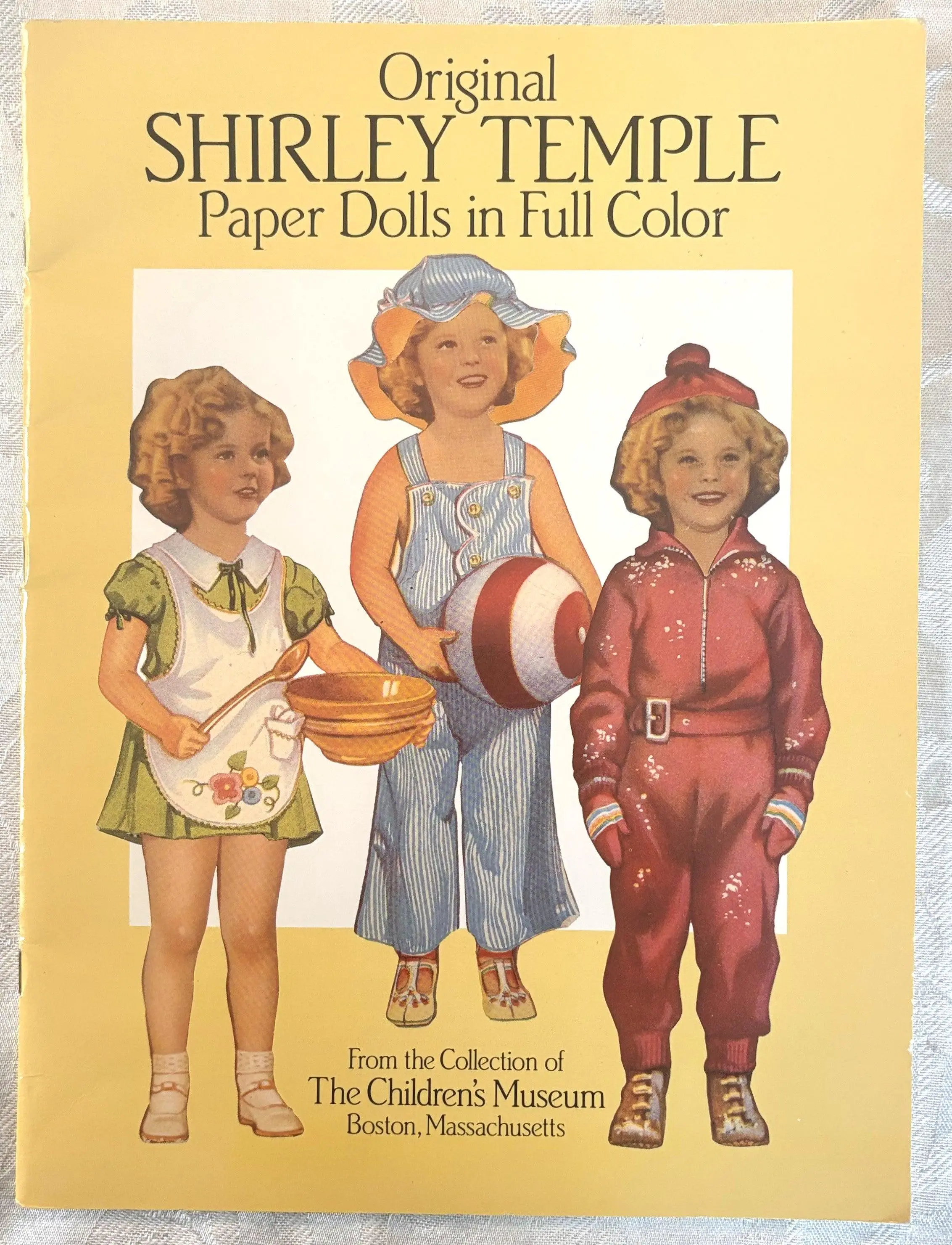 Vintage Shirley Temple Paper Dolls Book - Collectible 4 Dolls & 30 Costumes Unused - Authentic Shirley Temple Repro Paper Doll Book