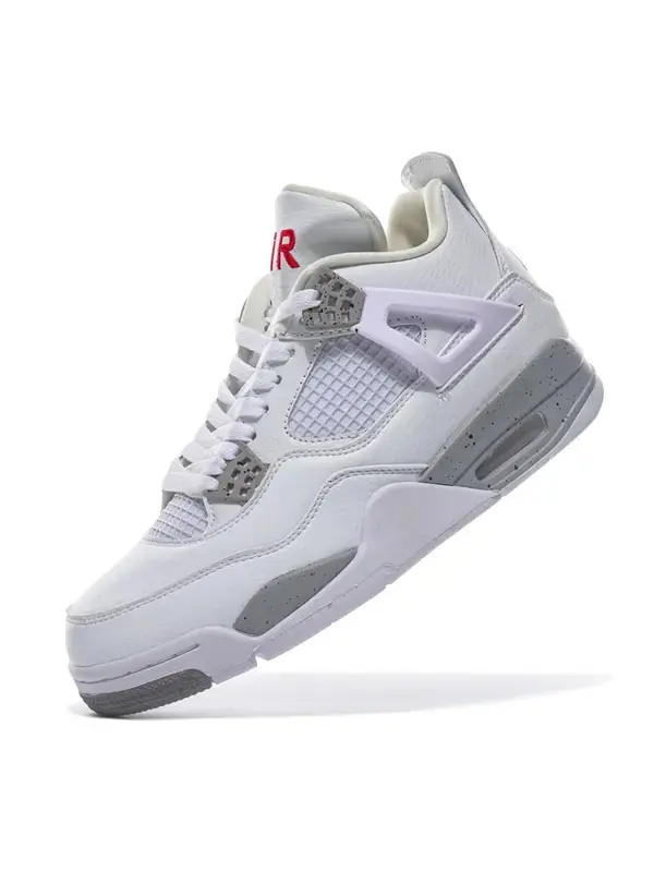 Unisex Vintage Fashion Sports 4S Basketball Shoes White