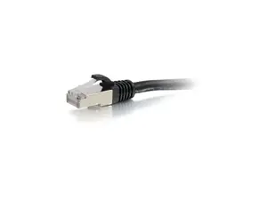 C2G 00809 Cat6 Cable - Snagless Shielded Ethernet Network Patch Cable, Black (2 Feet, 0.60 Meters)