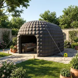 Inflatable Nightclub Tent for Outdoor Events – Large Black Party Shelter with 950W Blower, Roll-Up Door & 3 Windows, Portable and Durable for Adults, Ideal for Rental, Size: 7x5x4.2m