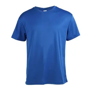 Men's Short Sleeve T-Shirt 100% Polyester Dry Fit Quick Dry Moisture Wicking, Performance Crewneck Base Layer Top, Soft Breathable Plain Solid Color, Casual Loungewear Gym Workout Gym Sweatwear, Everyday Activewear Unisex Menswear
