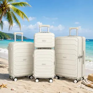 GMZGZN Explosion-proof luggage set  ,with usb charging port and cup holder ,carry-on luggage and makeup bag ,travel essentials ,Large Capacity Outdoor Case Front opening cover Business convenience Expandable Travel Set Durable travel Bag