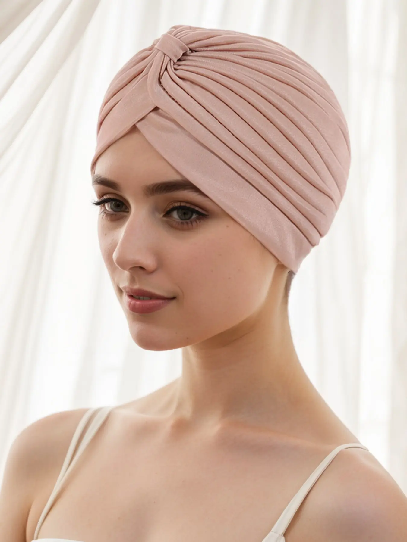 Women's Fashion Headscarf Hat, Scarf Head Wrap, Turban Wraps, Pure Color Knot Design, Casual Daily Wear, Light Occasion Style, Ladies' Stylish Accessory, Versatile Headscarf, Twist, Turban Hijab, Head Scarf Turbans