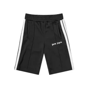 Palm Angels Logo Print Track Shorts Black (men) by StockX