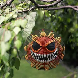 3D Woven Wind Chime, Outdoor Garden Decor, Wall Hanging Bell for Patio Yard, Halloween Thanksgiving Gift