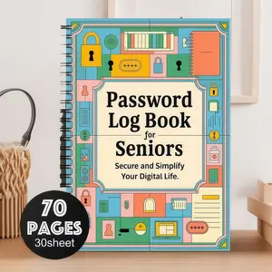 Fun Spiral Password Notebook, Unique Secret Diary Journal, Perfect Gift for Kids & Adults, Stylish Writing Pad, Interactive Notebook