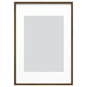 Frame, walnut effect, 27 ½x39 ¼ "