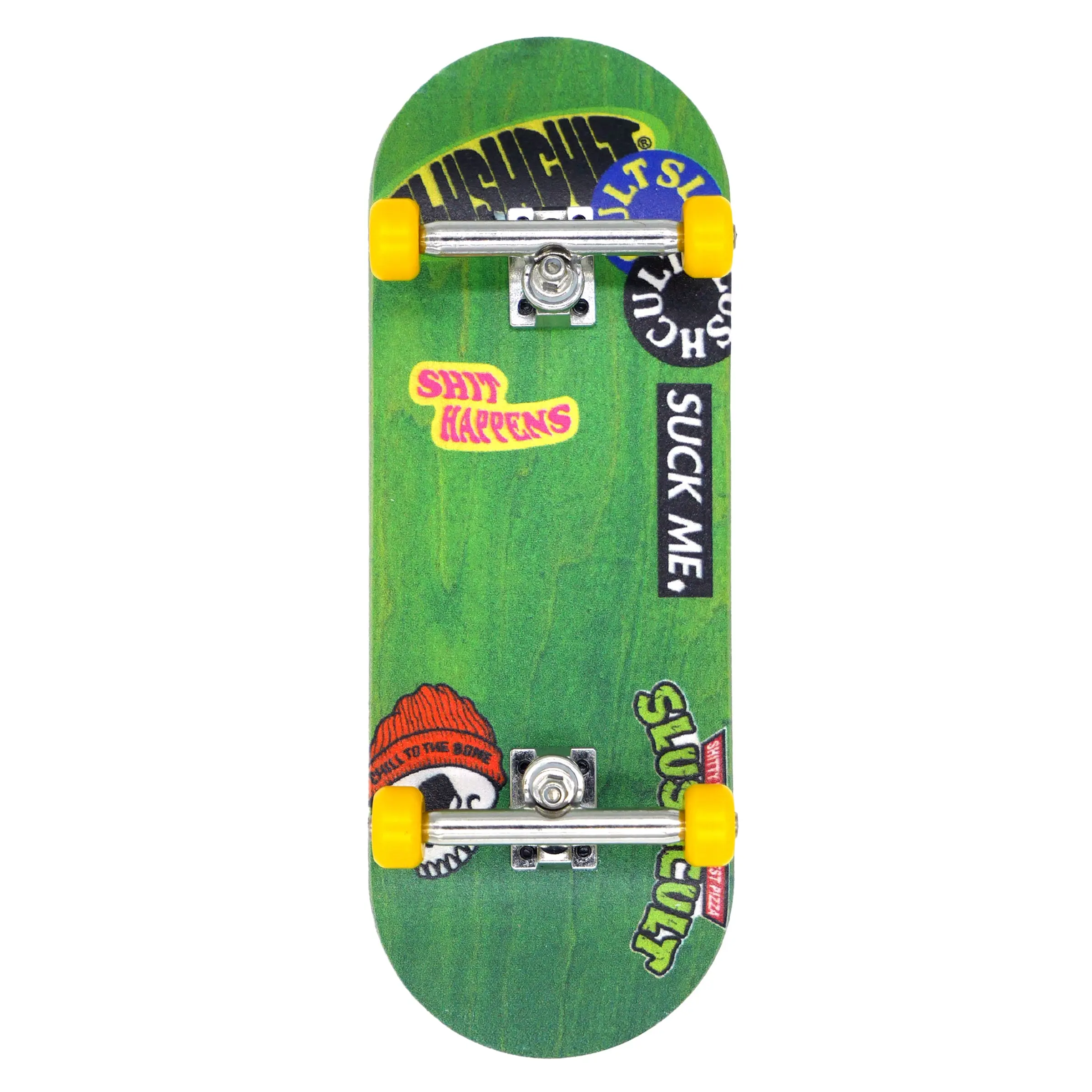 Slushcult Grom Series Fingerboard Complete - Sticker Slap Green